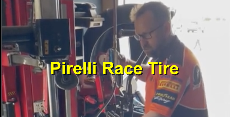 Mounting a Pirelli Race Tire at the track