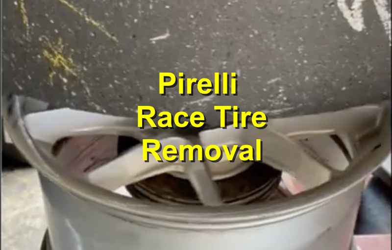 Pirelli race tire removal